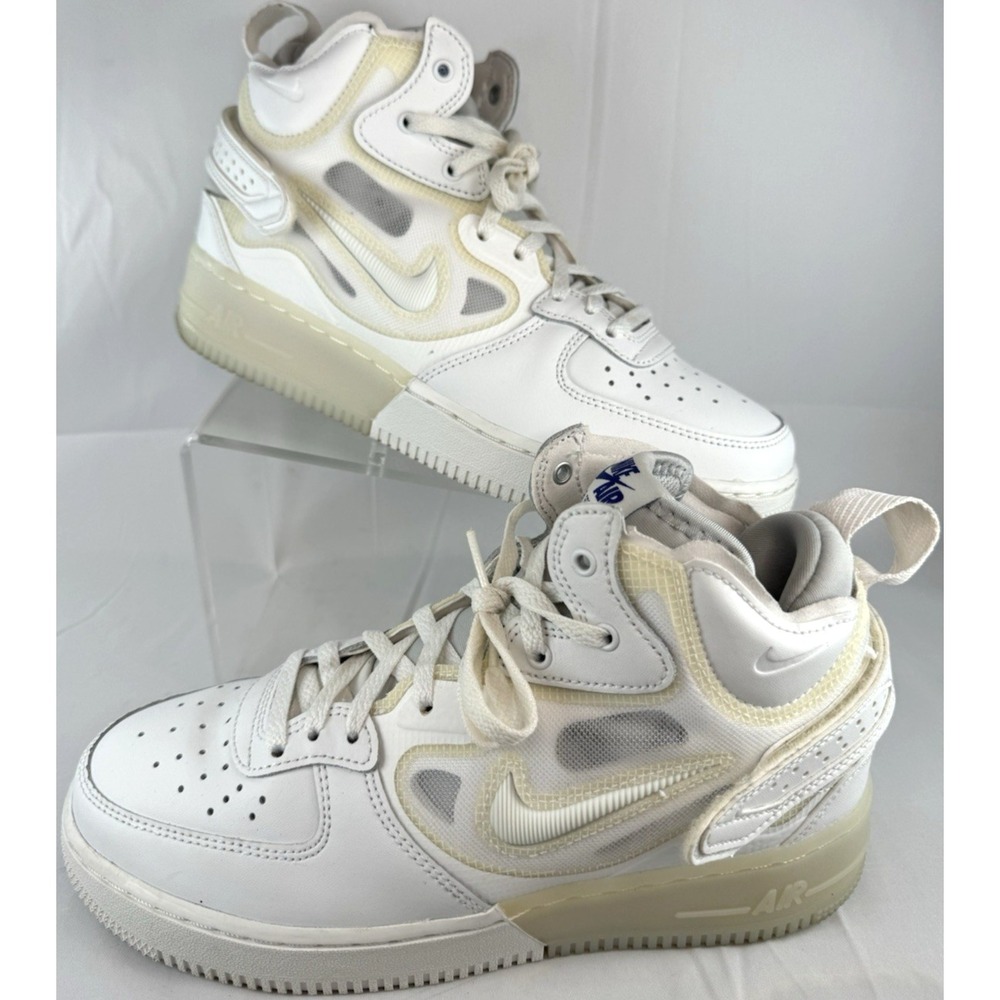 Nike Air Force 1 React Mid Summit Triple White Mens 6.5 Shoe DQ1872-101 2021